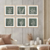 Botanical Leaf Framed Wall Print – Modern Nature Artwork for Home Decoration (18 × 24 Inch)