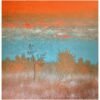 Solitary Bloom – Acrylic Landscape Painting on Canvas (44 x 40 Inches)