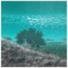 Emerald Tranquility – Acrylic Landscape Painting on Canvas (44 x 40 Inches)