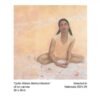 Quiet Waters Behind Barriers – Contemporary Figurative Painting by Puja Gujral | Emotional Fine Art Wall Decor