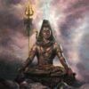 Lord Shiva Meditation Painting – Spiritual Wall Art by Naveen Dholkiya | Hindu Religious Canvas Artwork